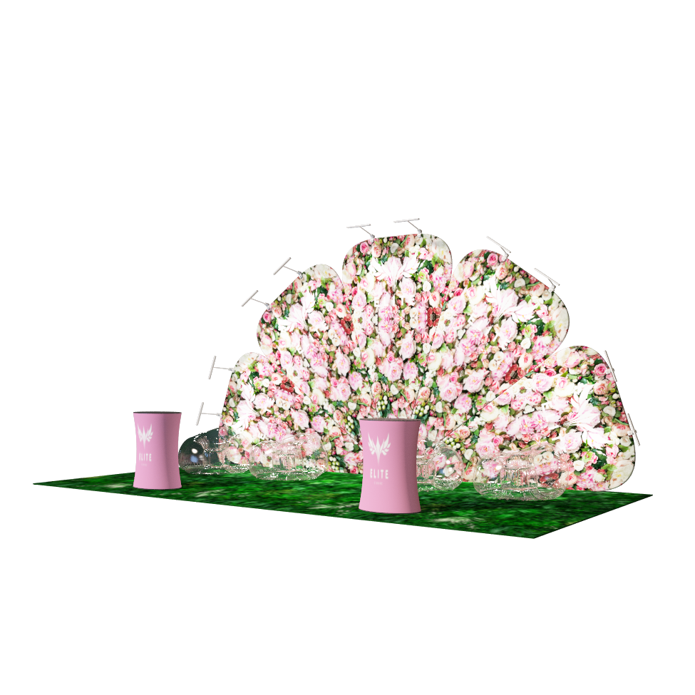 Portable Exhibit Display 10ft x 20ft - Model 2