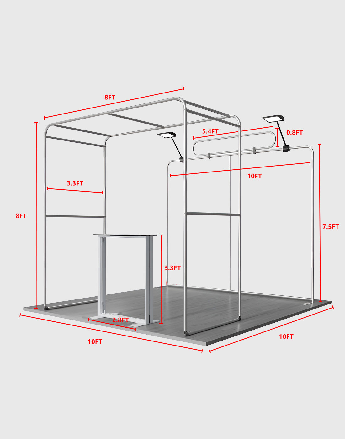 Portable Exhibit Display 10ft x 10ft - Model 29
