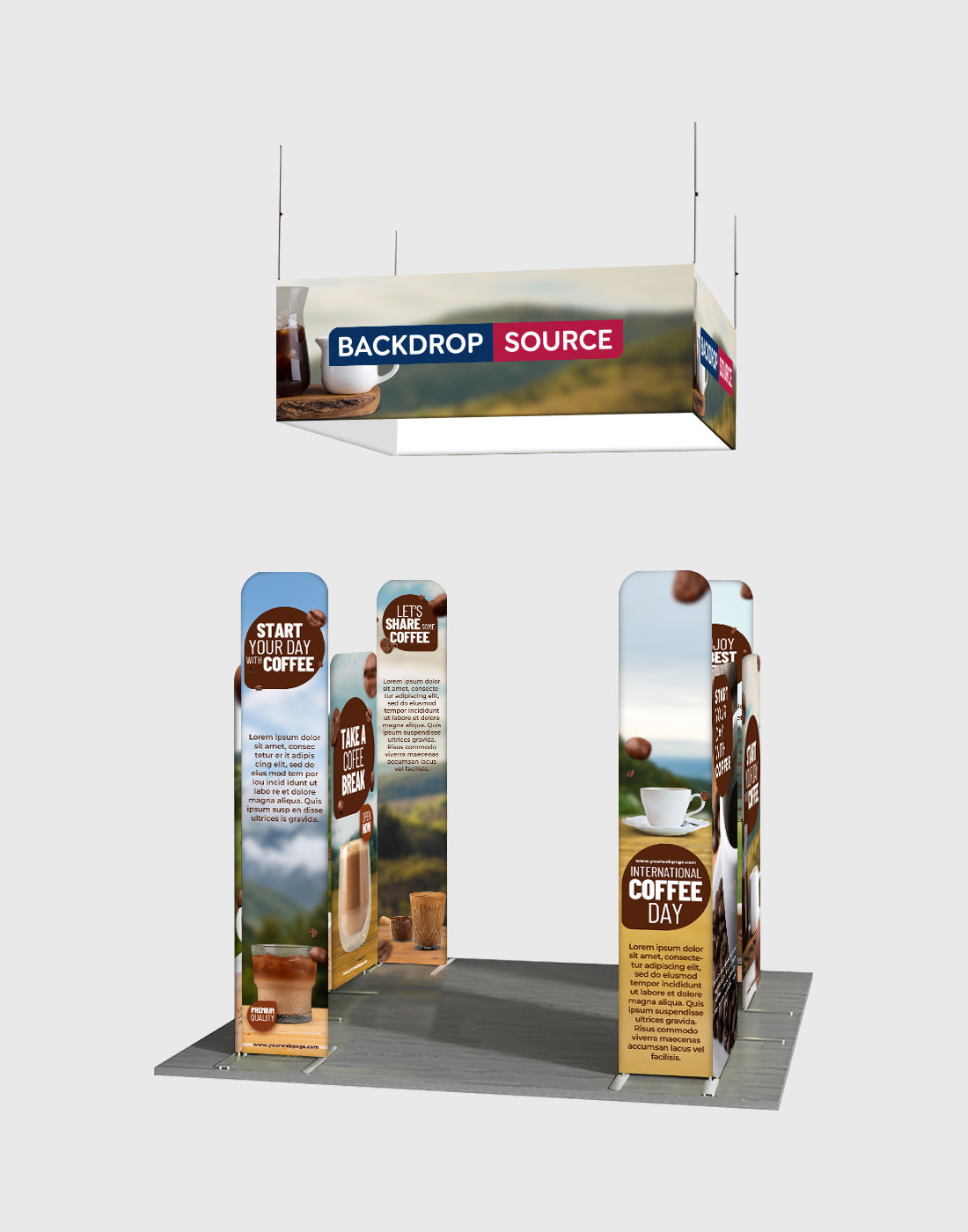 Portable Exhibit Display 10ft x 10ft - Model 36