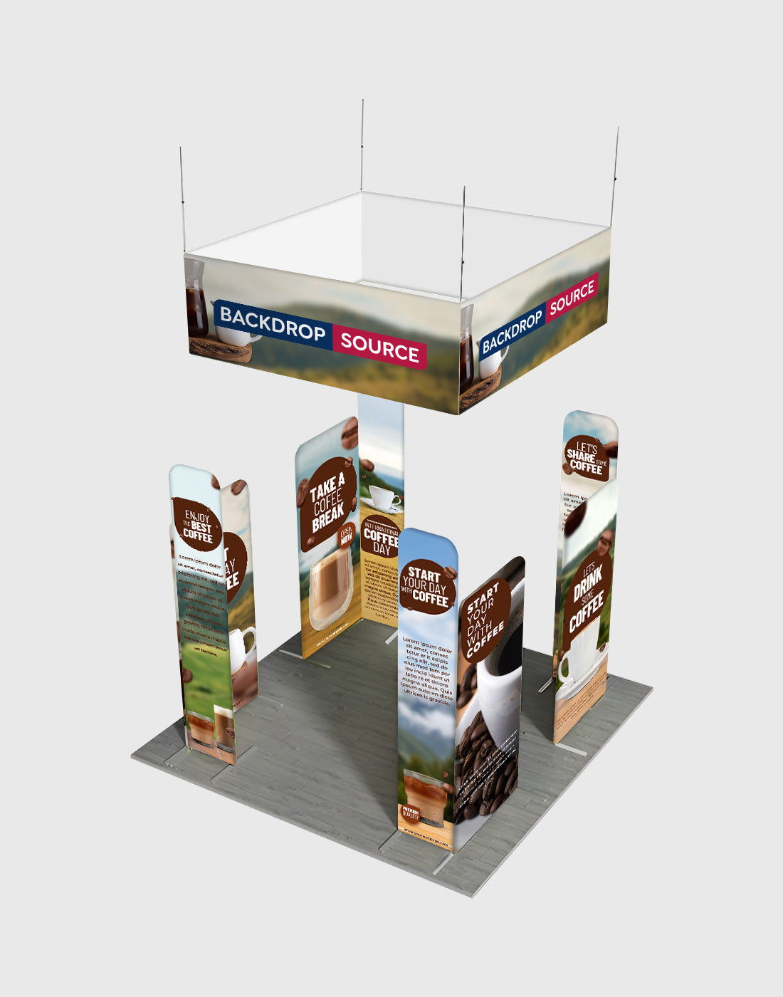 Portable Exhibit Display 10ft x 10ft - Model 36