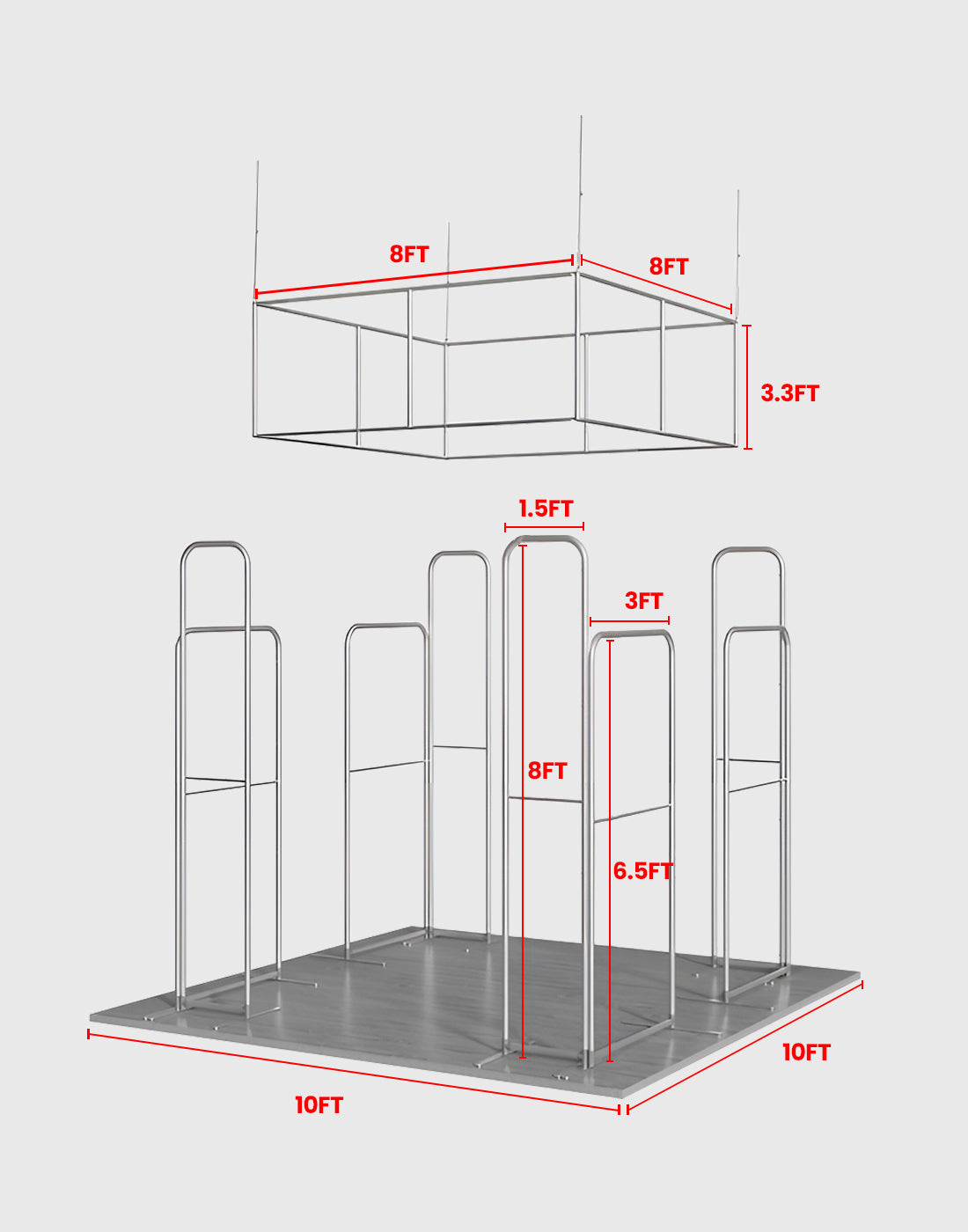 Portable Exhibit Display 10ft x 10ft - Model 36