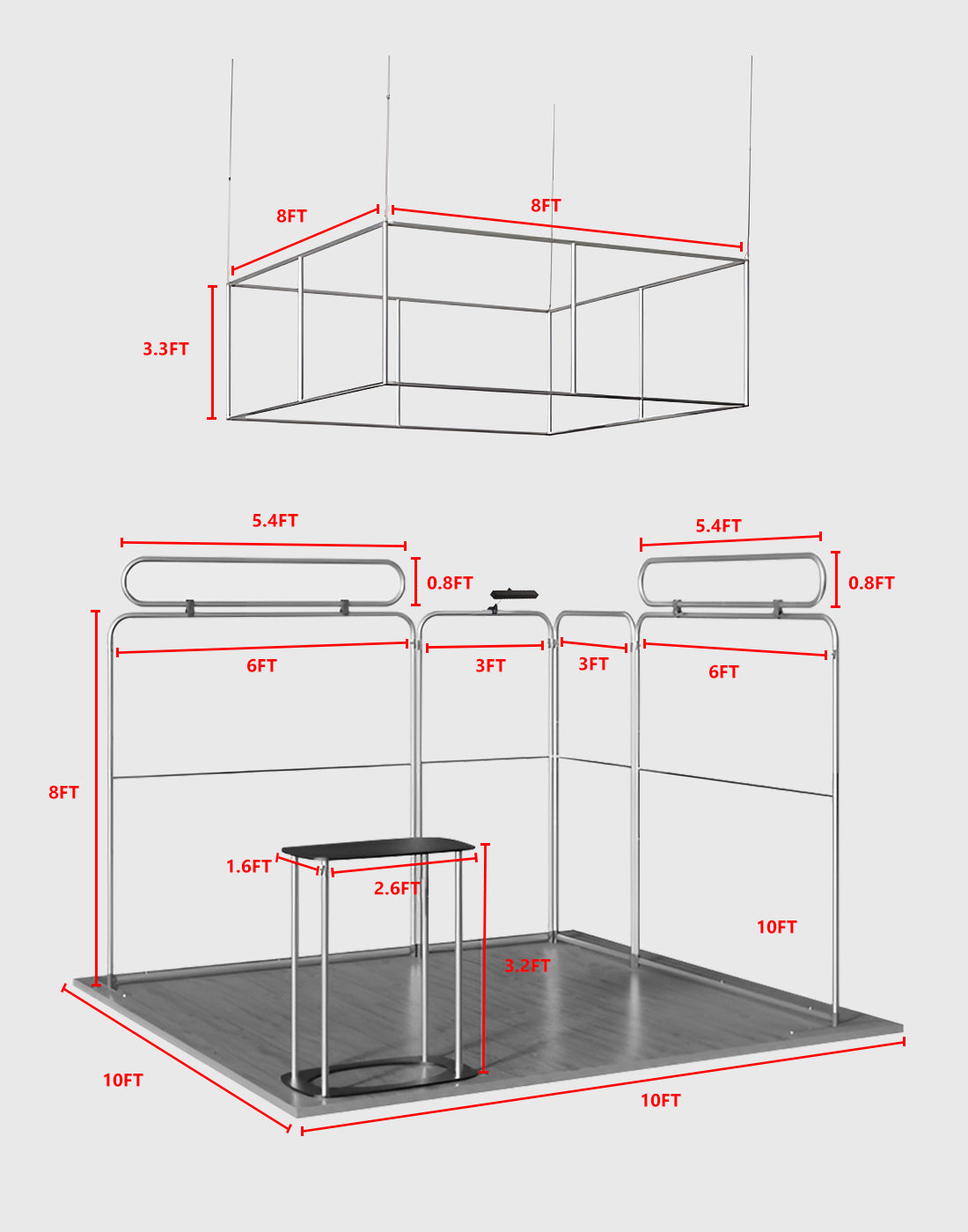 Portable Exhibit Display 10ft x 10ft - Model 30