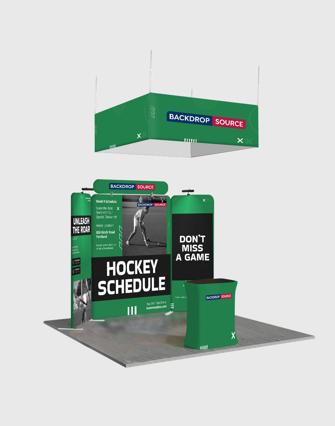 Portable Exhibit Display 10ft x 10ft - Model 32