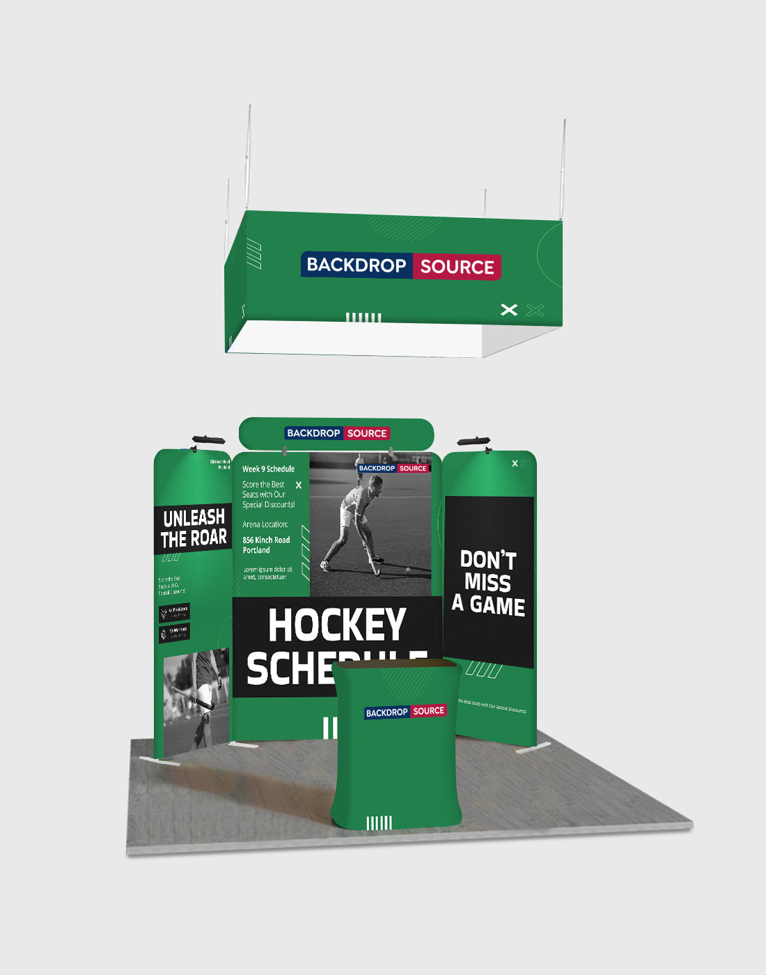 Portable Exhibit Display 10ft x 10ft - Model 32