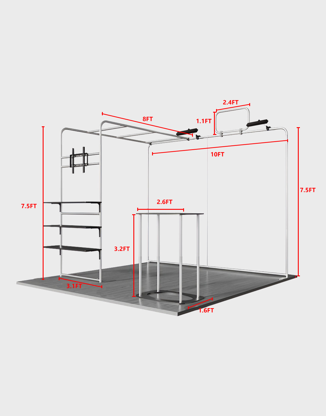 Portable Exhibit Display 10ft x 10ft - Model 17