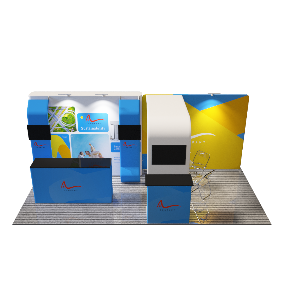 Portable Exhibit Display 10ft x 20ft - Model 5