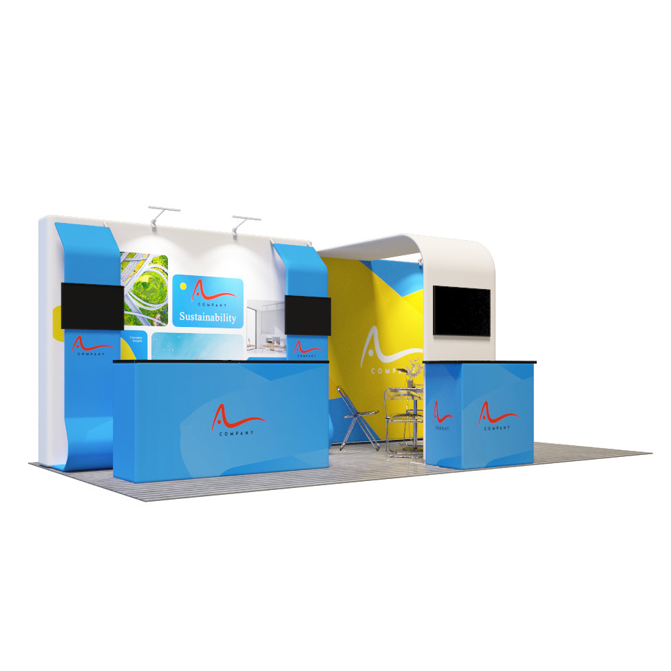 Portable Exhibit Display 10ft x 20ft - Model 5