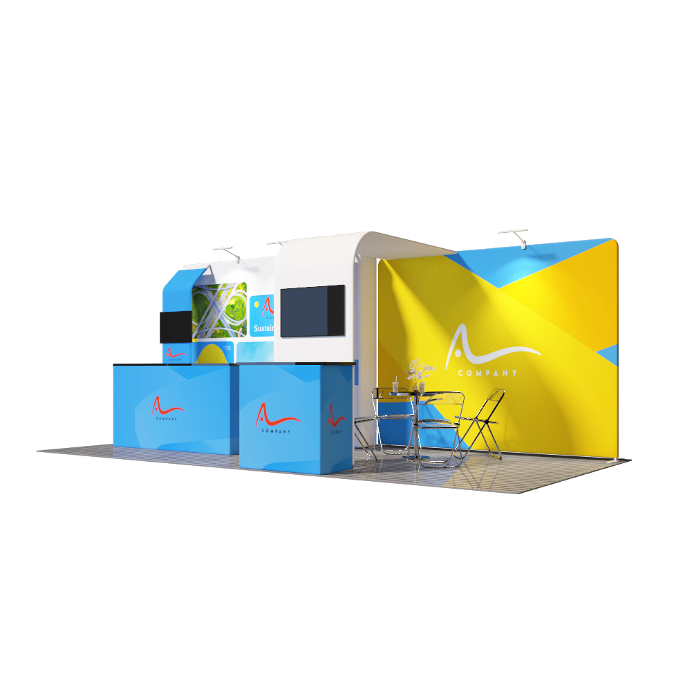 Portable Exhibit Display 10ft x 20ft - Model 5