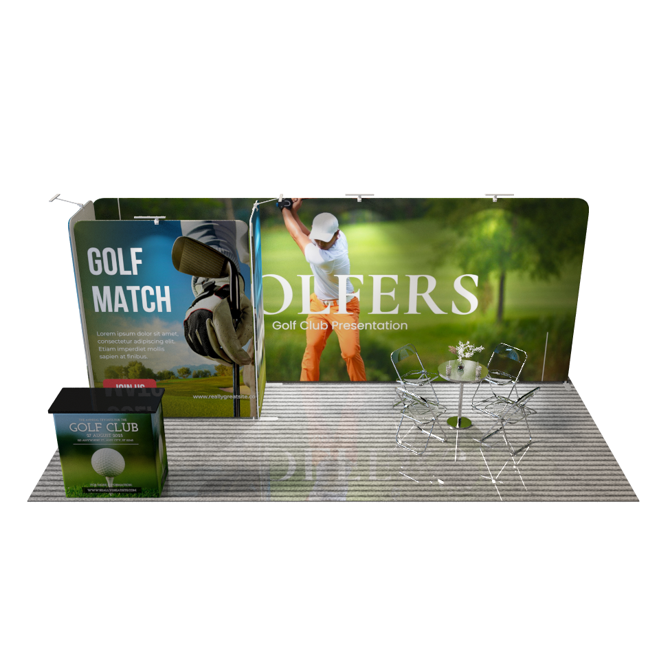 Portable Exhibit Display 10ft x 20ft - Model 8