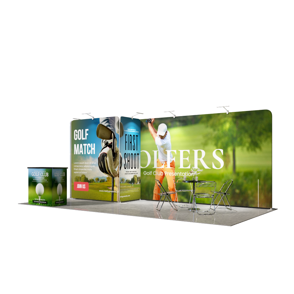 Portable Exhibit Display 10ft x 20ft - Model 8