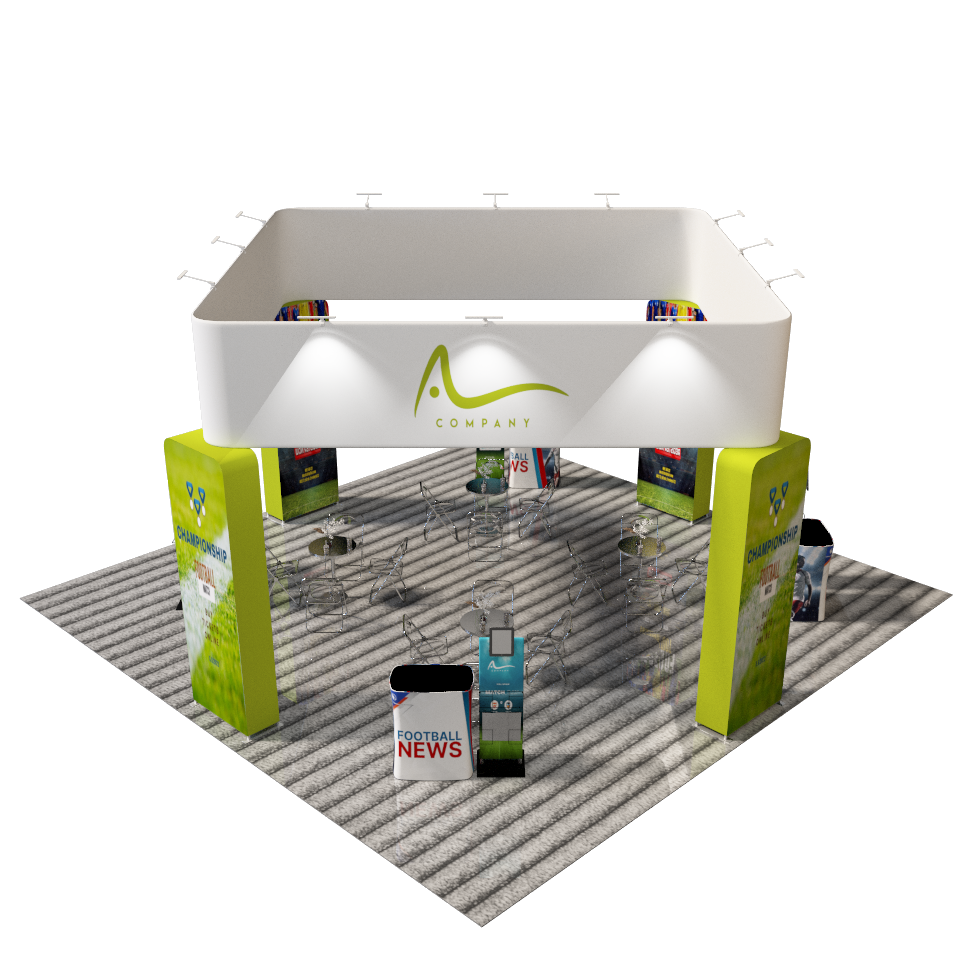 Modular Booth Kits 20ft x 20ft - Model 11