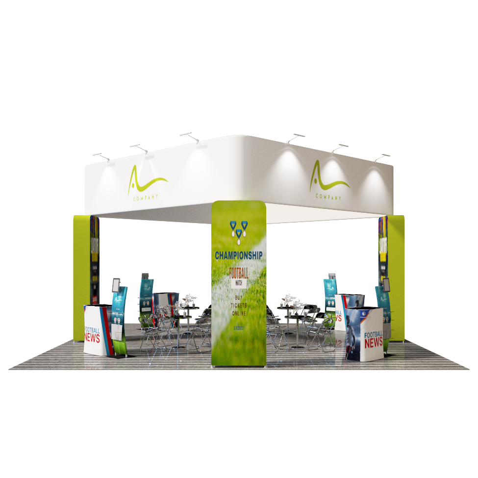 Modular Booth Kits 20ft x 20ft - Model 11