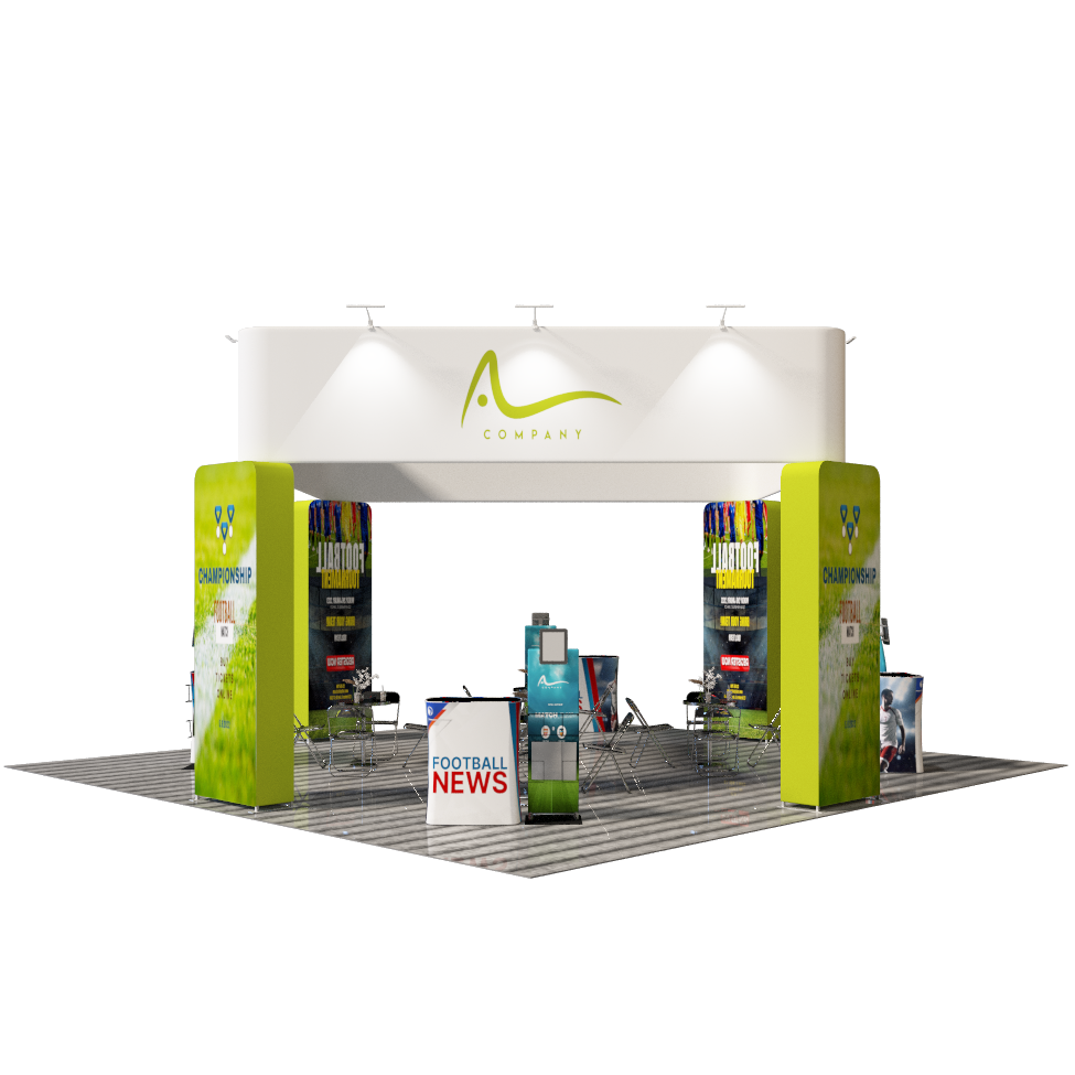 Modular Booth Kits 20ft x 20ft - Model 11