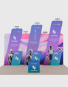 Portable Exhibit Display 10ft x 20ft - Model 1