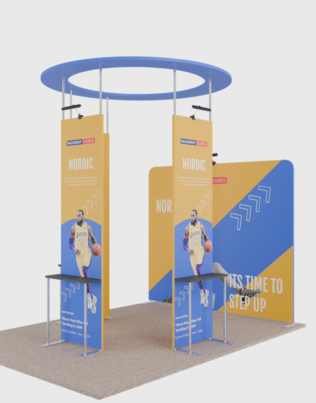 Modular Booth Kits 20ft x 20ft - Model 10