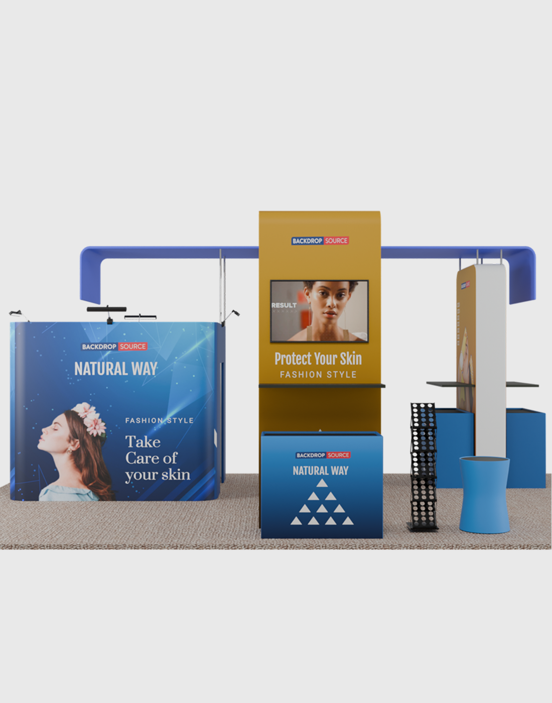 Modular Booth Kits 20ft x 20ft - Model 12