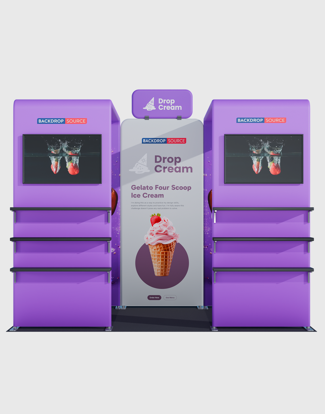 Portable Exhibit Display 10ft x 10ft - Model 35