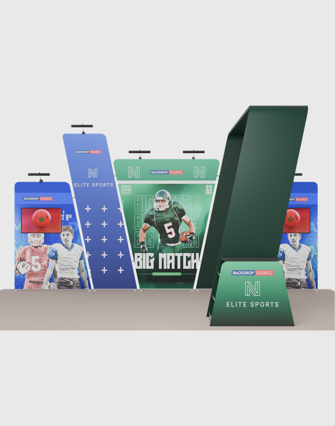 Portable Exhibit Display 20ft x 10ft - Model 16
