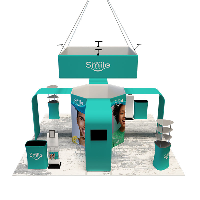 Modular Booth Kits 20ft x 20ft - Model 02 - Backdropsource