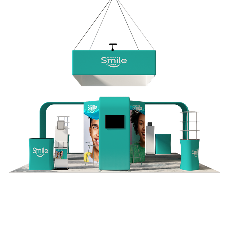 Modular Booth Kits 20ft x 20ft - Model 02 - Backdropsource