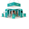 Modular Booth Kits 20ft x 20ft - Model 02 - Backdropsource