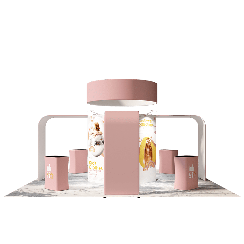 Modular Booth Kits 20ft x 20ft - Model 06 - Backdropsource