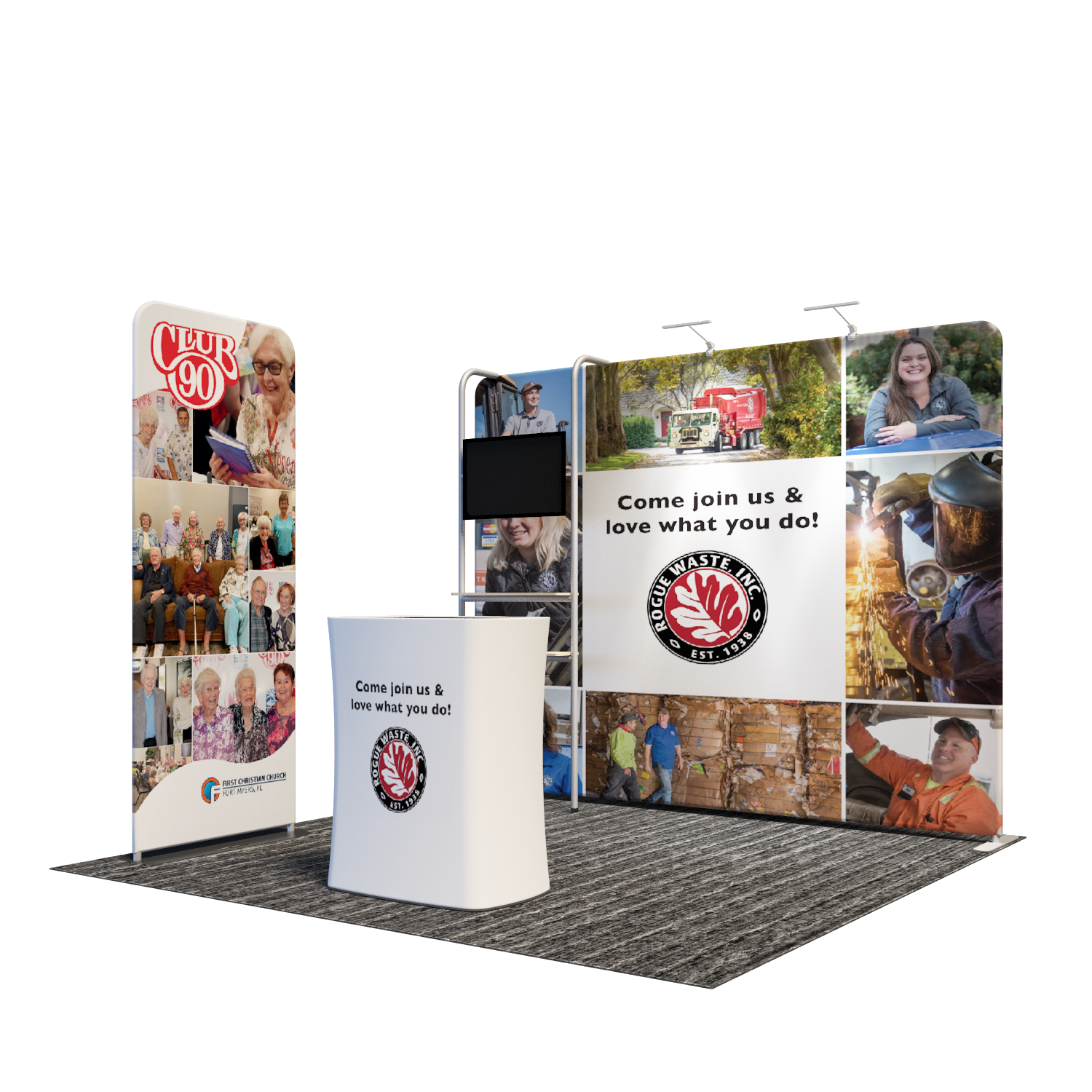 Portable Exhibit Display 10ft x 10ft - Model 22