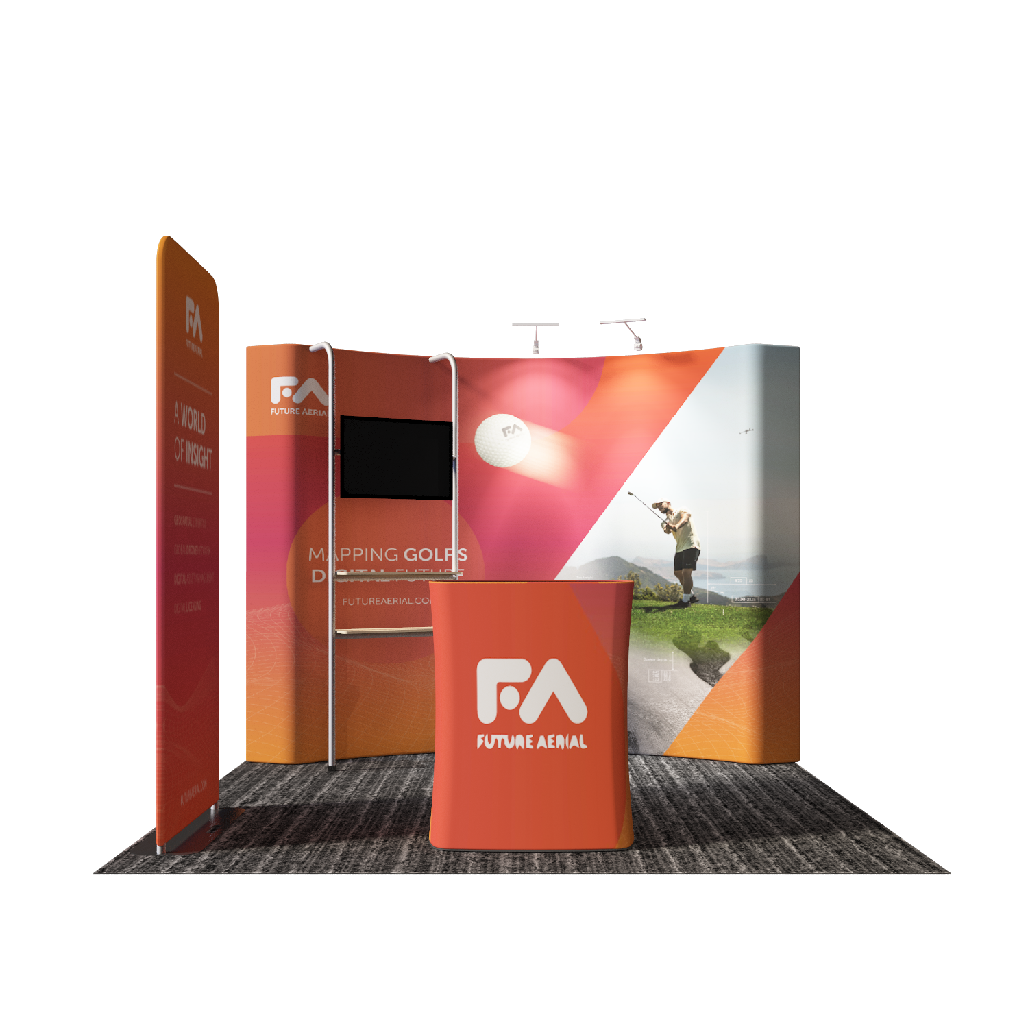 Portable Exhibit Display 10ft x 10ft - Model 23