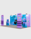 Portable Exhibit Display 10ft x 20ft - Model 14