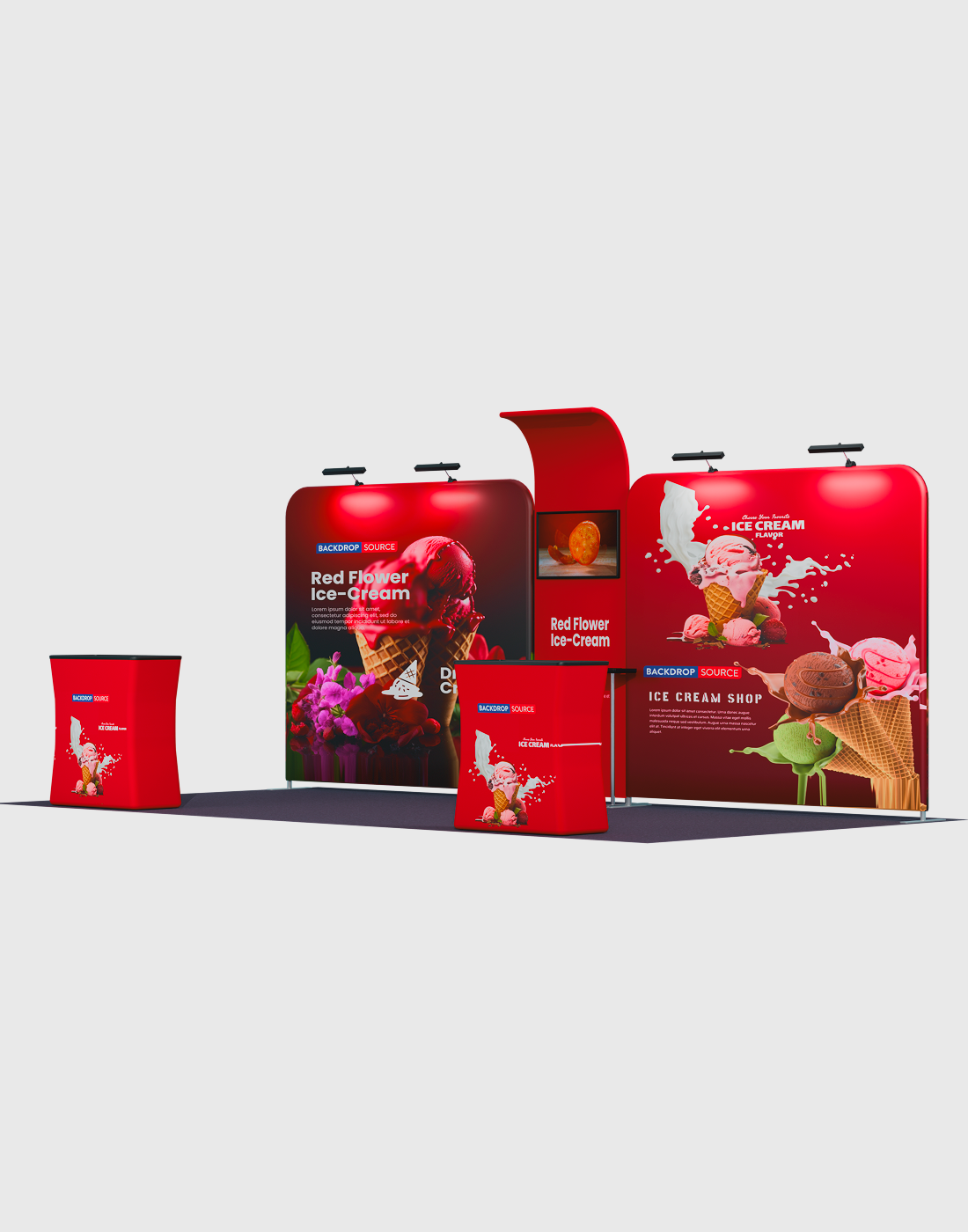 Portable Exhibit Display 10ft x 20ft - Model 16