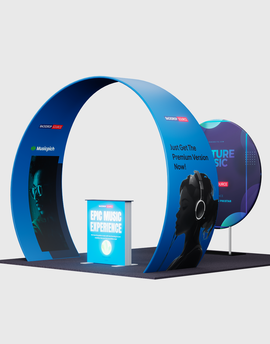 Portable Exhibit Display 10ft x 10ft - Model 33