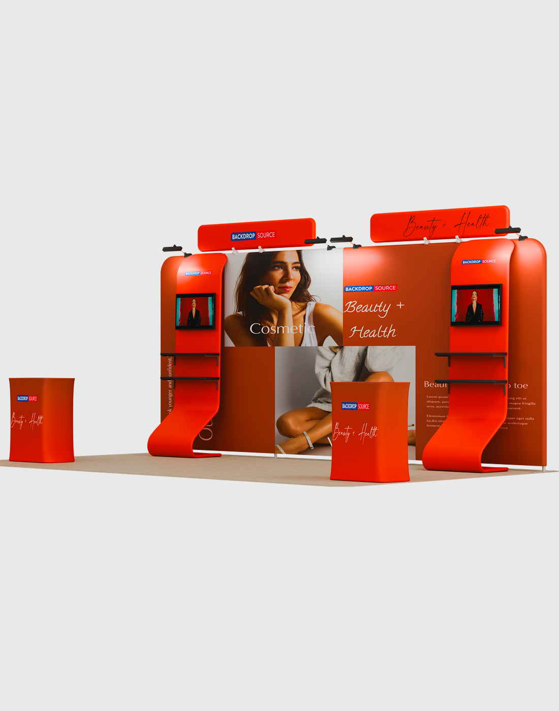 Portable Exhibit Display 10ft x 20ft - Model 12