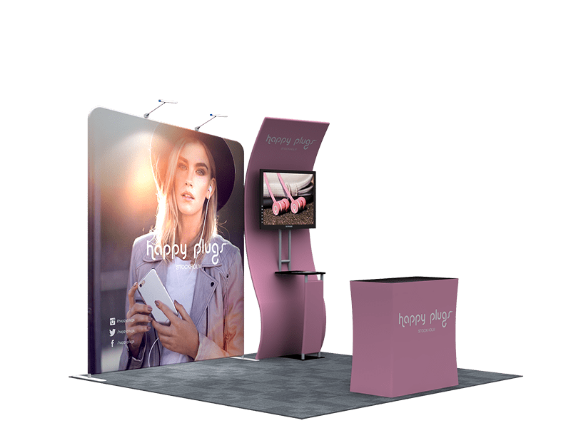 Portable Exhibit Display 10ft - Model 12 - Backdropsource