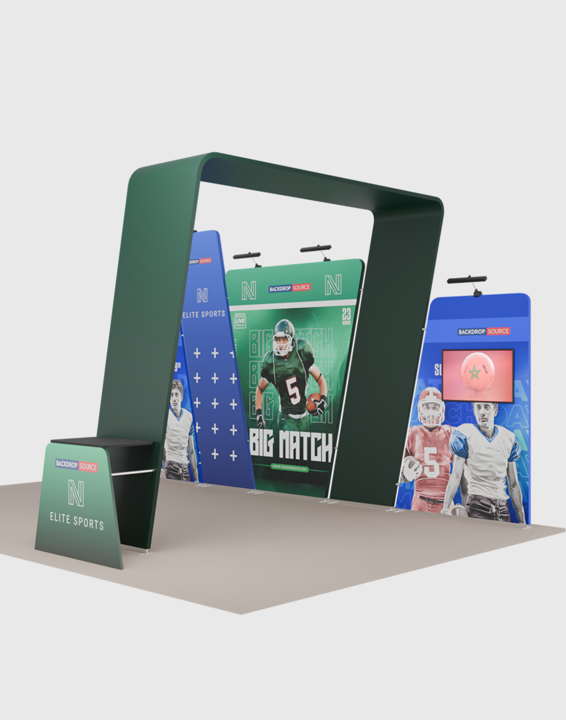 Portable Exhibit Display 20ft x 10ft - Model 16