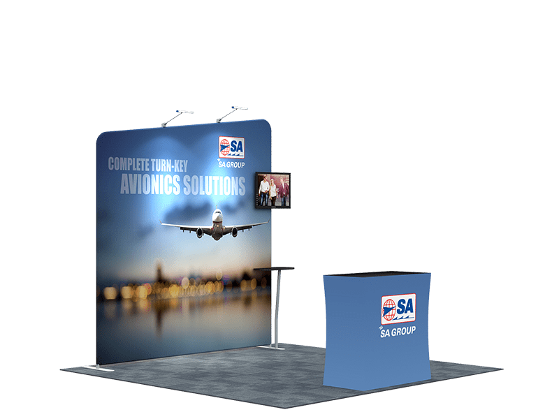 Portable Exhibit Display 10ft - Model 9 - Backdropsource