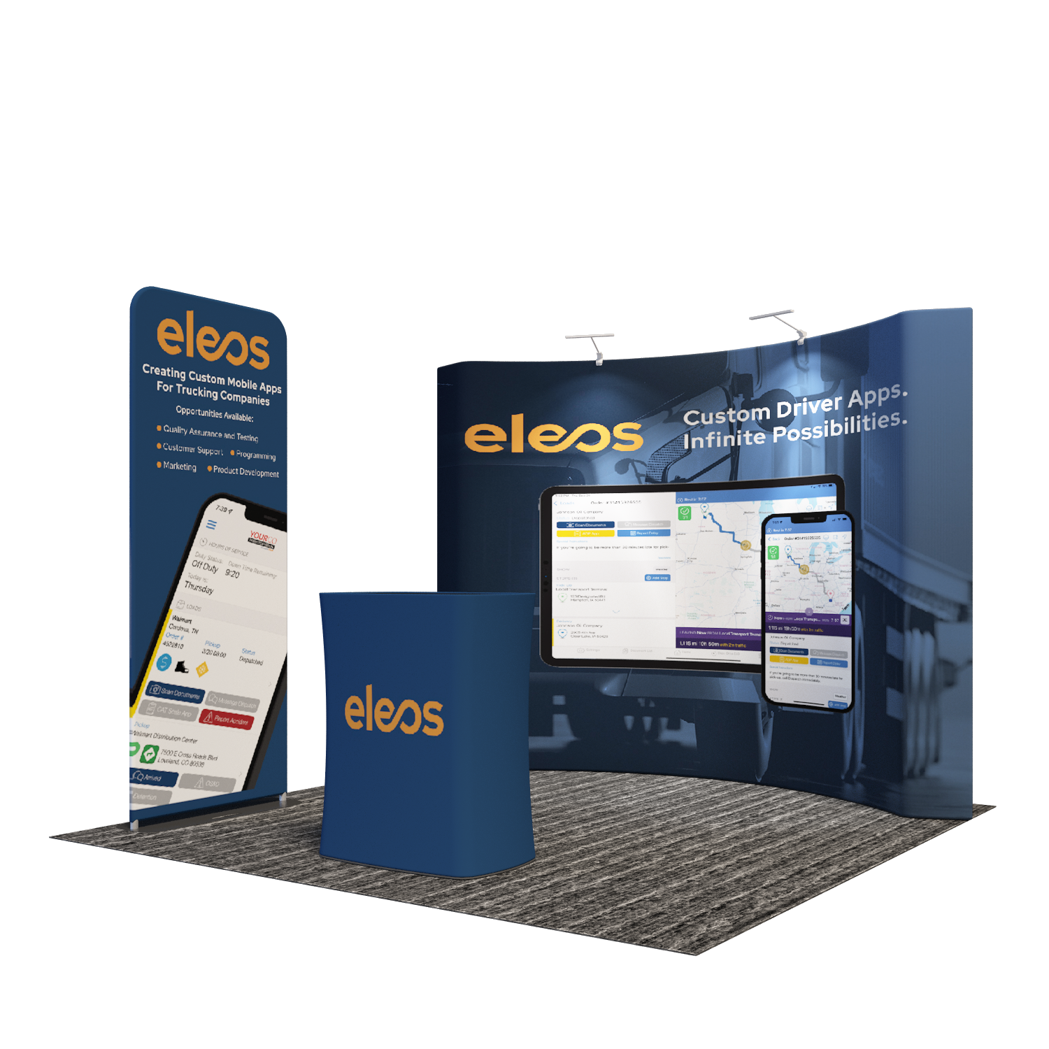 Portable Exhibit Display 10ft x 10ft - Model 25