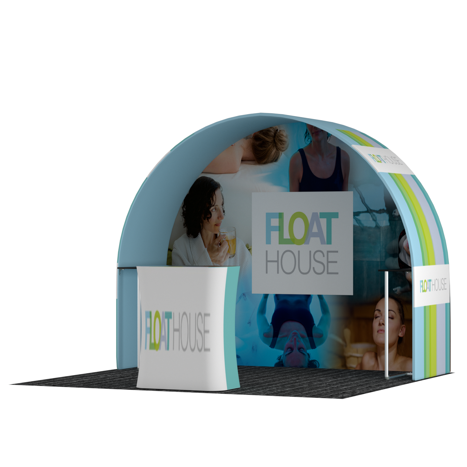 Portable Exhibit Display 10ft x 10ft - Model 27