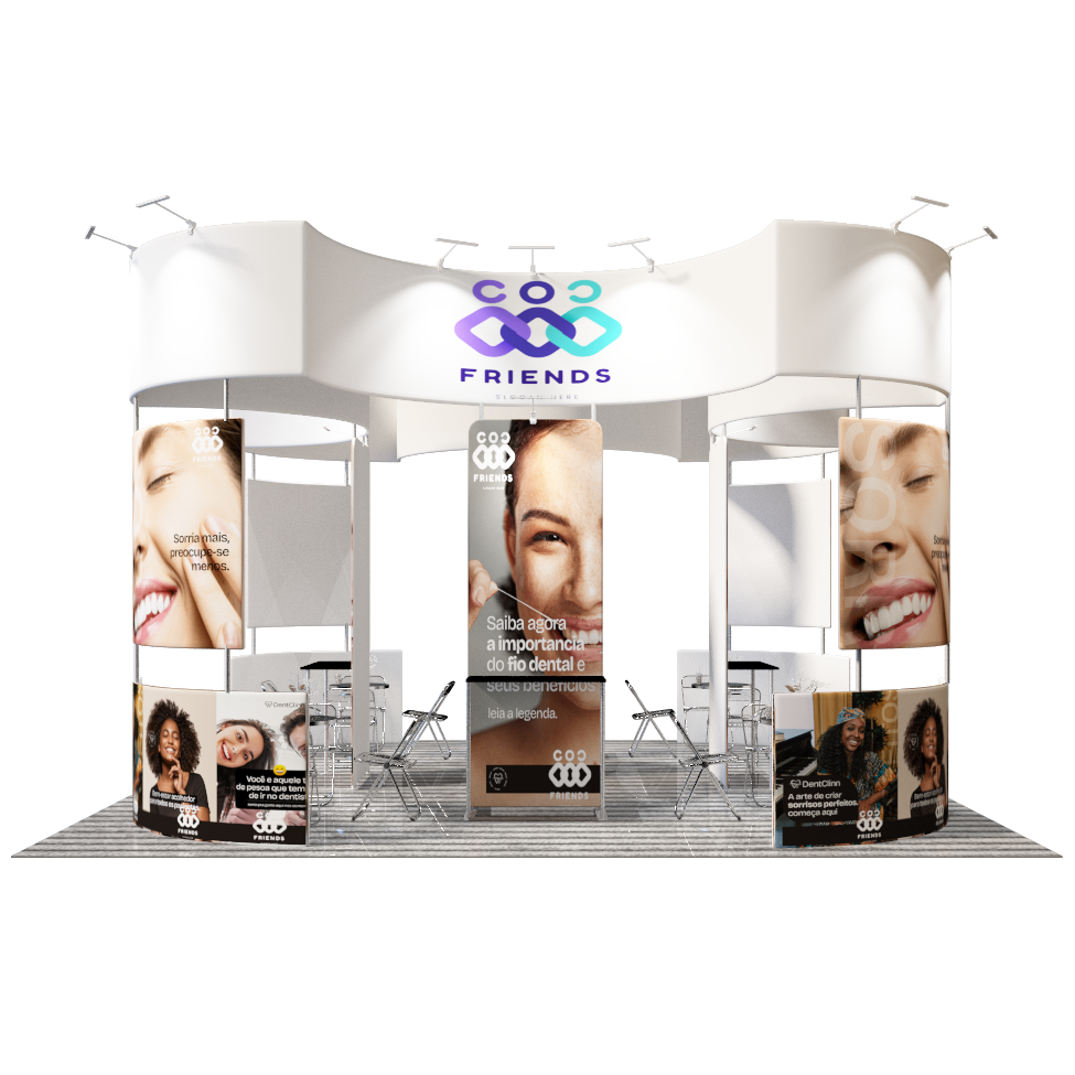 Modular Booth Kits 20ft x 20ft - Model 14