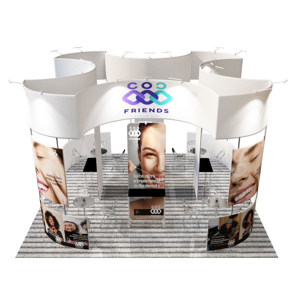 Modular Booth Kits 20ft x 20ft - Model 14