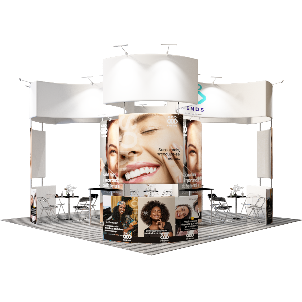 Modular Booth Kits 20ft x 20ft - Model 14