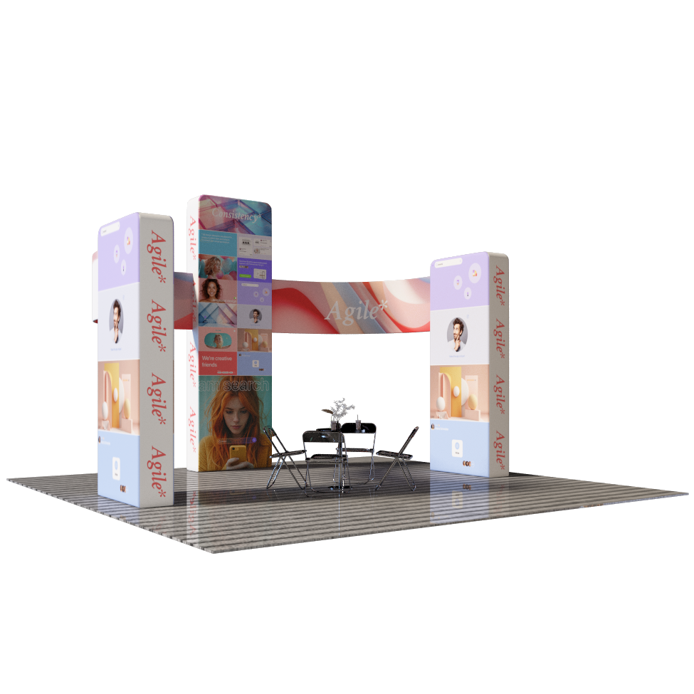 Modular Booth Kits 20ft x 20ft - Model 15