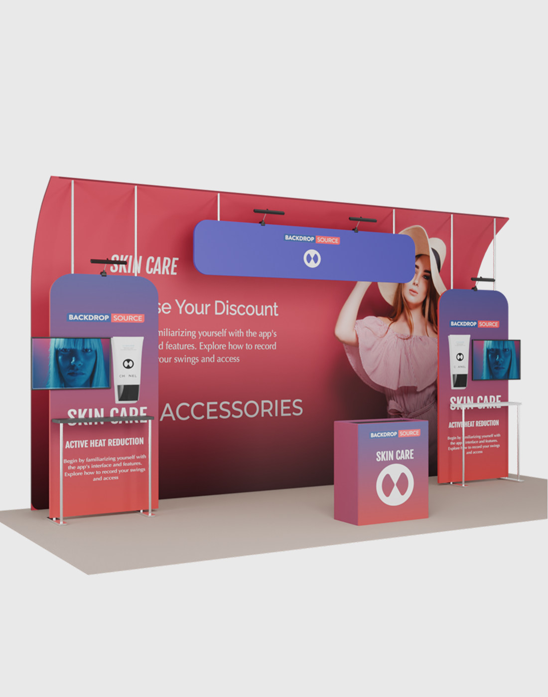 Portable Exhibit Display 20ft x 10ft - Model 15