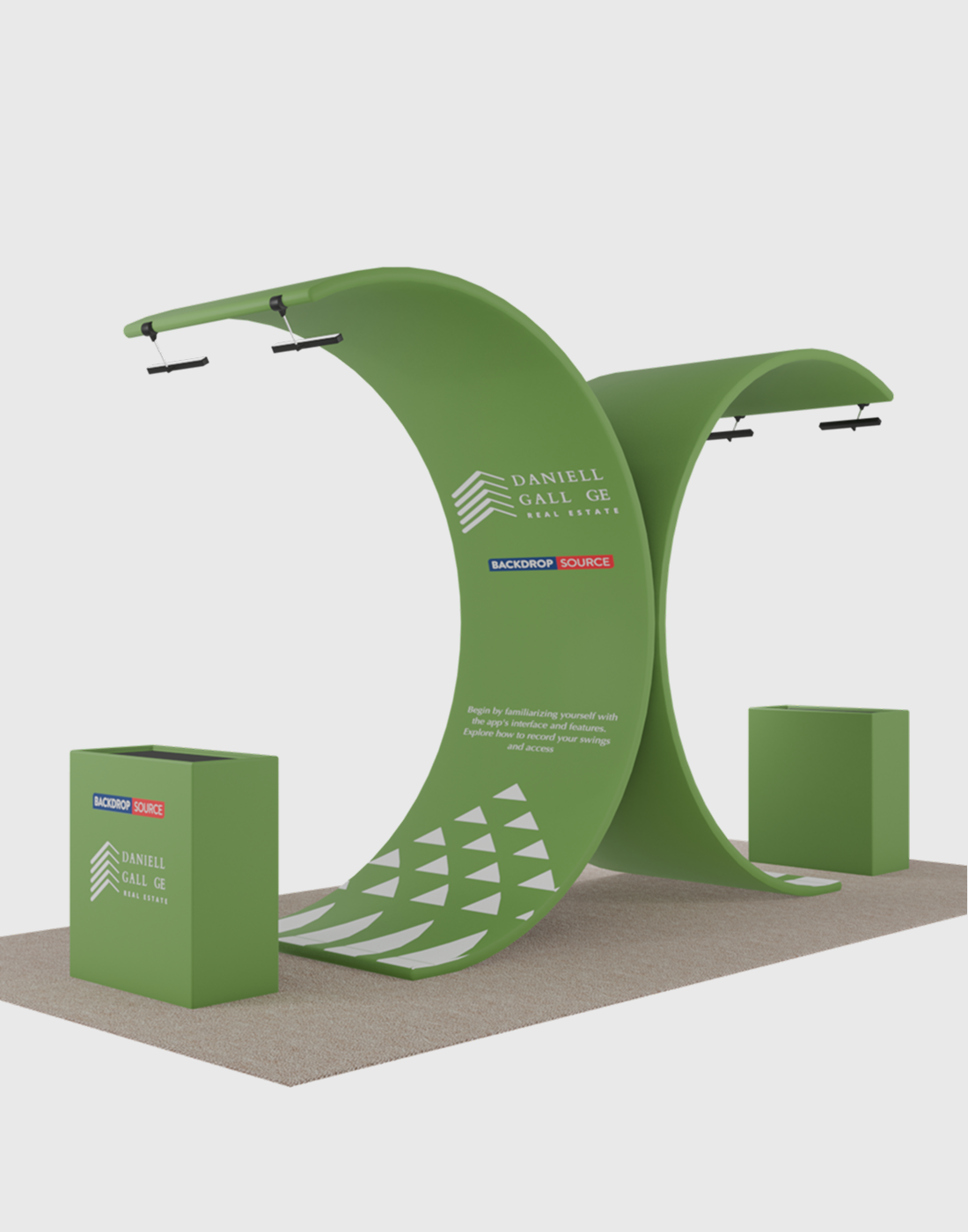 Portable Exhibit Display 10ft x 20ft - Model 3