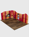 Magnetic Fabric Booth Display - Model 5 (16.4 x 16.4ft)
