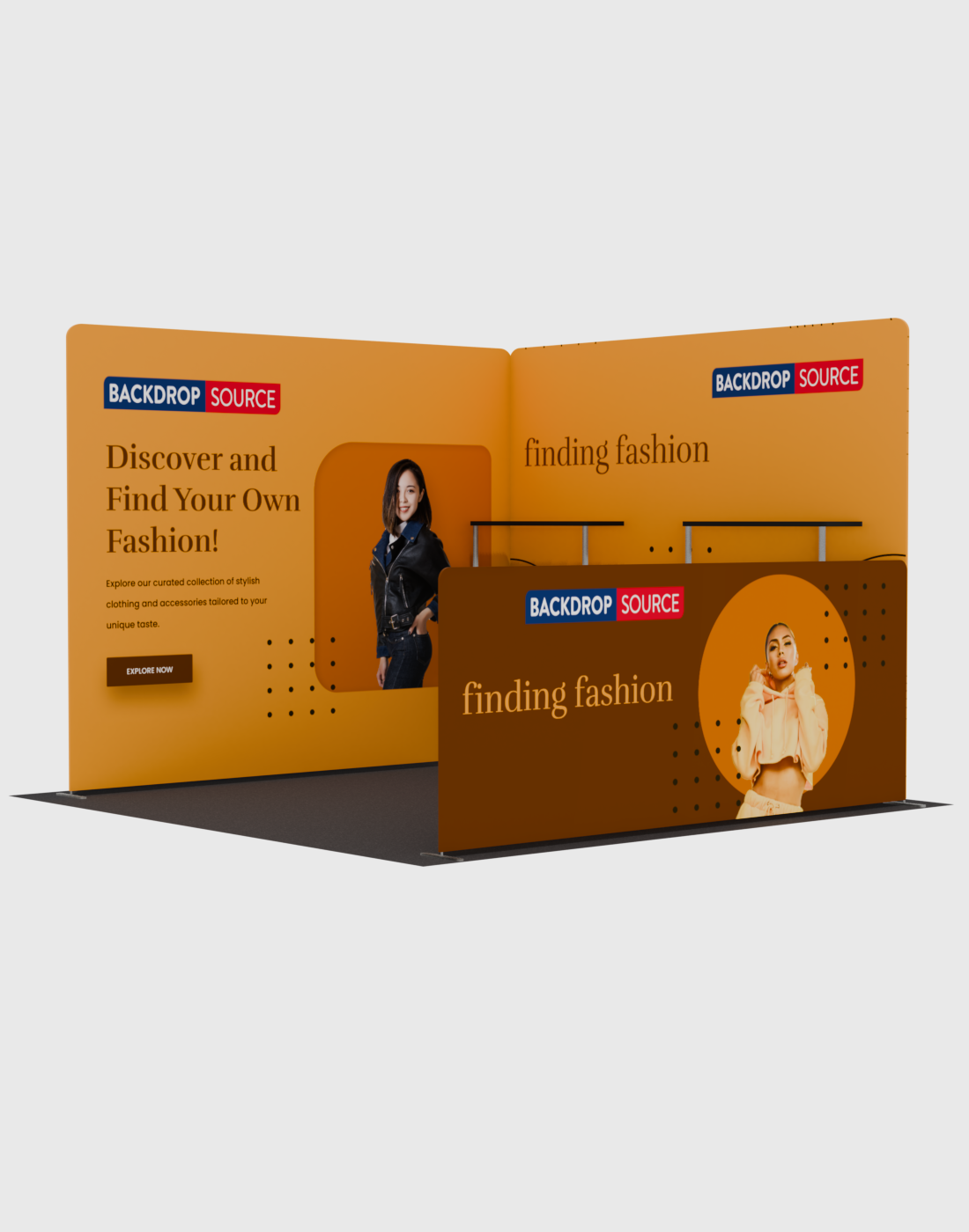 Portable Exhibit Display 10ft x 10ft - Model 21