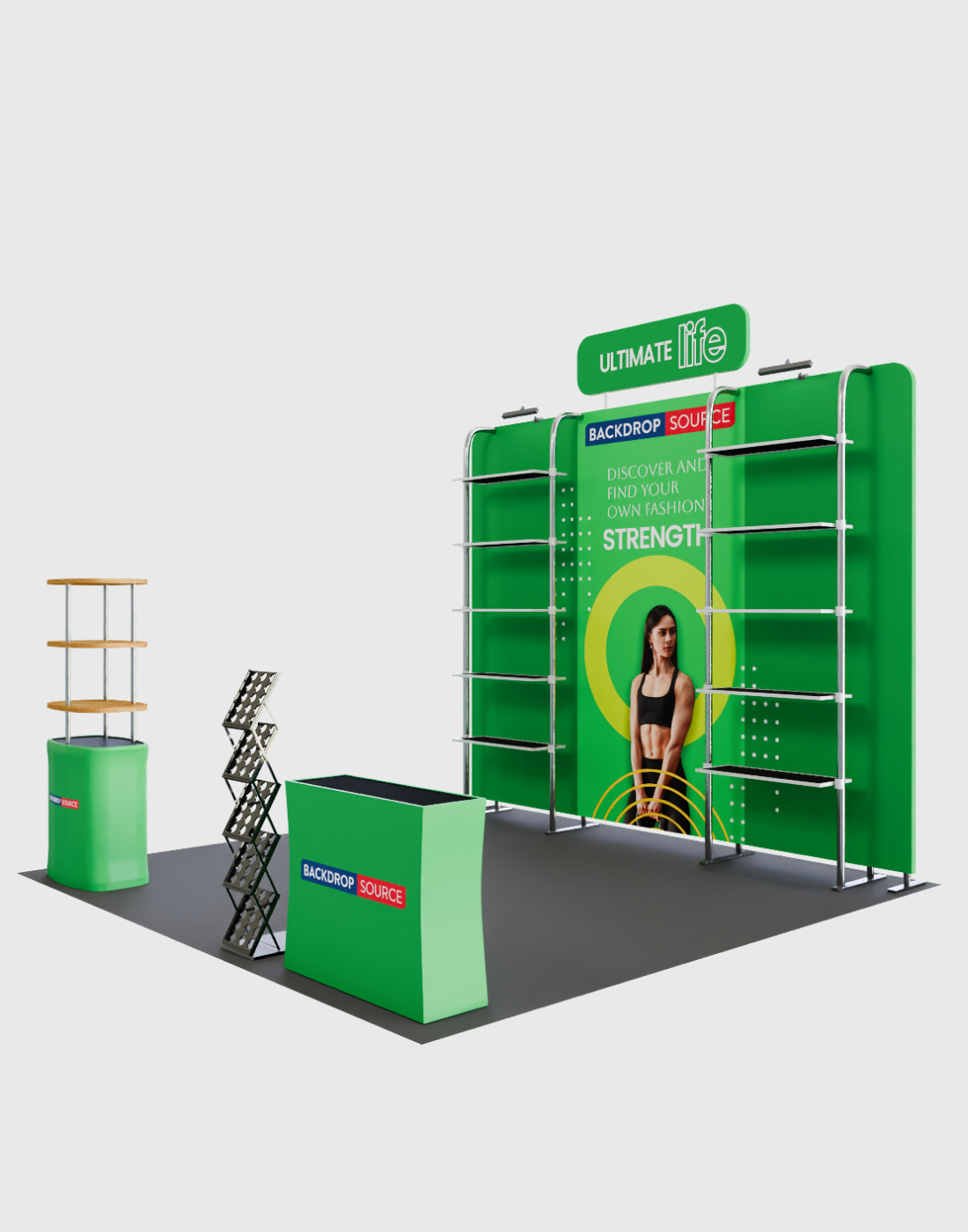 Portable Exhibit Display 10ft x 10ft - Model 20