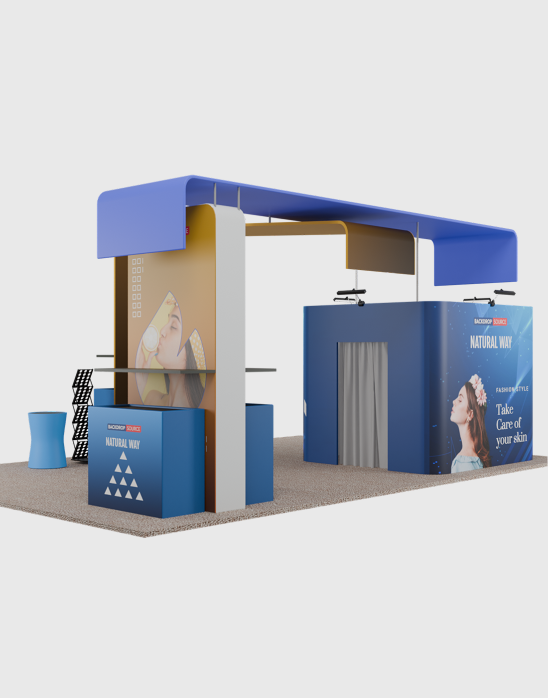 Modular Booth Kits 20ft x 20ft - Model 12