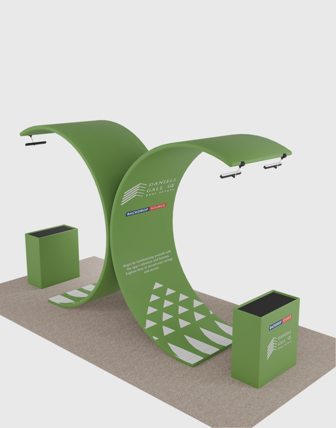 Portable Exhibit Display 10ft x 20ft - Model 3