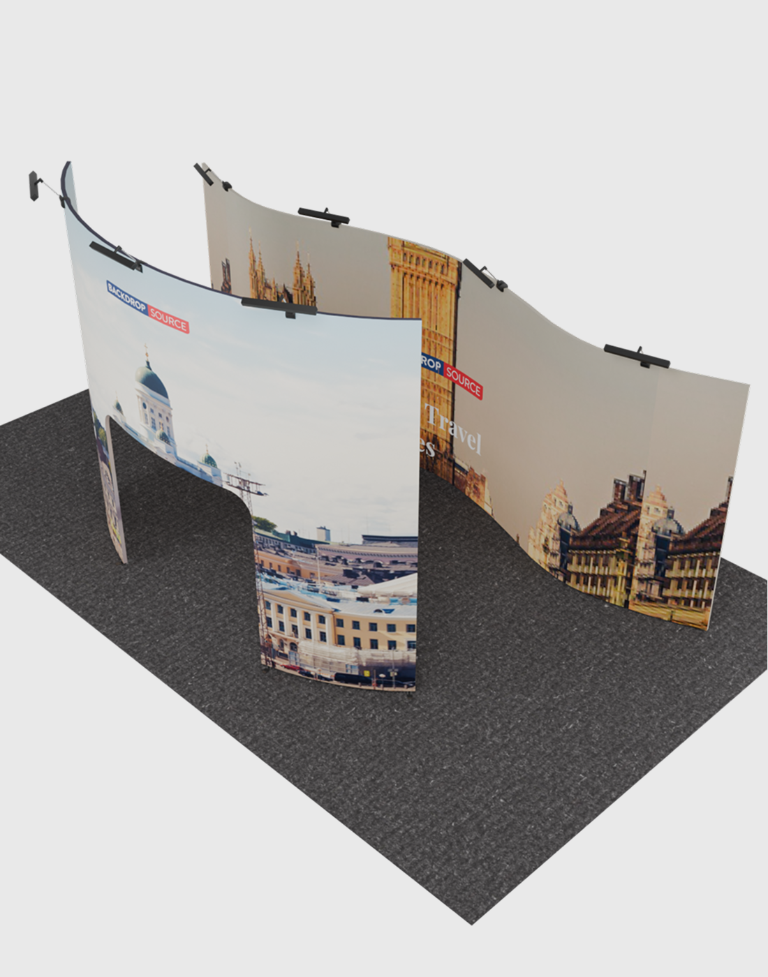 Portable Exhibit Display 10ft x 20ft - Model 6