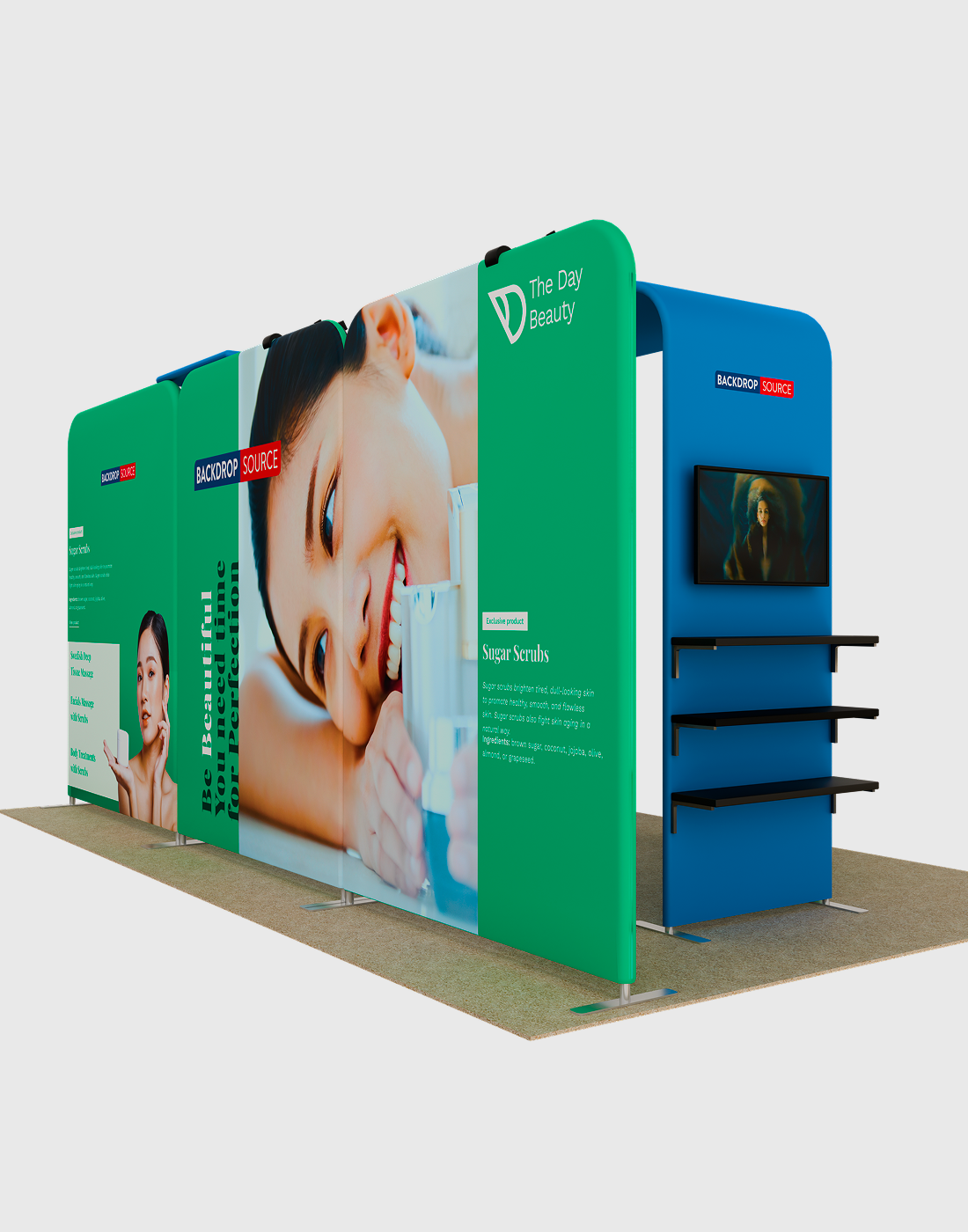 Portable Exhibit Display 10ft x 20ft - Model 11